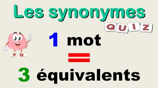 Apprendre les synonymes des mots français [upl. by Yemorej]