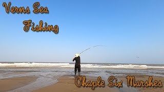 VERNS SEA FISHING  AT CHAPEL SIX MARSHES SALT WATER FISHING OVER LOW WATER IN THE UK [upl. by Minabe]