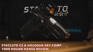 Staccato CS amp Holosun 507 Comp  1000 Round Range Review [upl. by Mark883]