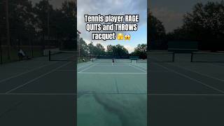 Tennis player RAGE QUITS tennis rage shorts [upl. by Trebleht]