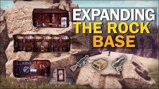 Expanding the ROCK BASE  Rust Solo Survival [upl. by Ayanat]