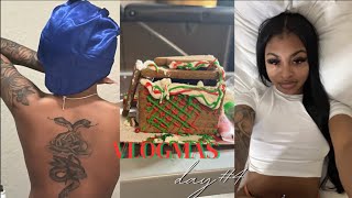 VLOGMAS DAY 4  i got a new tattoo  making gingerbread houses  etc [upl. by Juakn910]