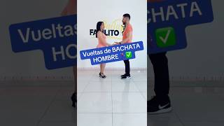 Vueltas de BACHATA HOMBRE 🕺🏻🚀 bachata bachatadance bachatasensual [upl. by Nyleimaj]