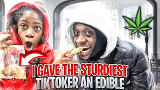 I Gave The Sturdiest Tiktoker AN EDIBLE Without Him Knowing To See How He Reacts MUST WATCH [upl. by Hairahcaz656]