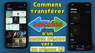 Transférer données dun ancien iPhone vers un iPhone 15 【sans réinitialiseriTunes】 [upl. by Saraiya]