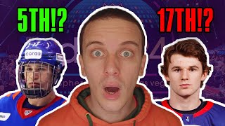 Reacting To NHLcoms 2024 NHL Mock Draft [upl. by Ahseim]