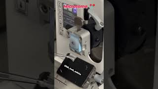 How the microtome works ✨ laboratorylife histopathology tissucuttingmachine viralvideo medico [upl. by Adnuhs]