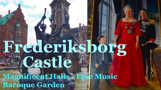 FREDERIKSBORG Castle 4k Denmark Magnificent Halls Baroque Garden Epic Music Hillerod Travel Tour [upl. by Adierf]