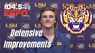 LSU LB Whit Weeks Talks Improvement On Defense  Excitement Level For Nicholls State [upl. by Blinny]