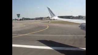 Ryanair flight landing to Milano Bergamo BGY from Eindhoven Airport EIN 08072012 [upl. by Ema619]