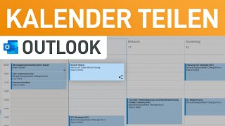 📅 Outlook Kalender freigeben Termine mit Kollegen amp Familie teilen [upl. by Aina353]