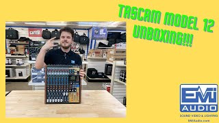 Tascam Model 12 unboxing at EMI Audio [upl. by Kumler]