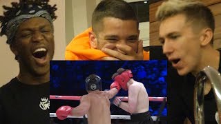 Reacting to MY FIGHT w KSI Lachlan Idiot Miniminter Randolph amp Vikkstar [upl. by Edva]