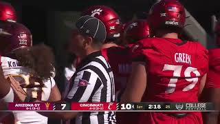 Football Highlights  CIncinnati 24 Arizona State 14  ESPN  10192024 [upl. by Valenka]