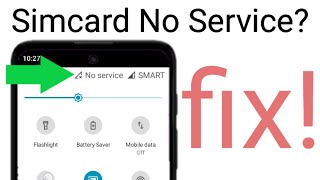 Simcard no service on android phone fix [upl. by Hallutama817]