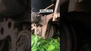 Locomotive wheel slip on grass grass wheel slip track railway Bangladesh india shorts [upl. by Reedy771]