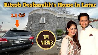 Ritesh Deshmukh most expensive home in Latur  Genelia Deshmukh [upl. by Nanji62]