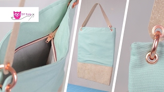 Recyceltes Leder Materialtest und Anleitung Tasche aus ReLeda – DIY Eule [upl. by Nomaj667]