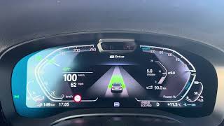 BMW G30 545e instant fuel consumption 100 kmh [upl. by Smukler989]