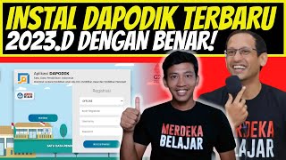 CARA INSTAL DAPODIK 2023 D DENGAN BENAR  RILIS RESMI DAPODIK 2023 D [upl. by Maribel]