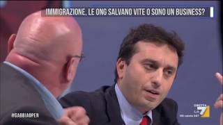 Parenzo vs Gaiani Sostituzione etnica di Salvini è una palla dove hai studiato a Topolinia [upl. by Darrel631]