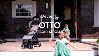 The New Evenflo Gold Otto OneHanded Self Folding Travel Stroller [upl. by Rimidalg]