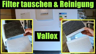 Wohnraumlüftung  Lüftungsgerät  reinigen und Filter tauschen ✅ Vallox ValloPlus 270 reinigen diy [upl. by Leyla]