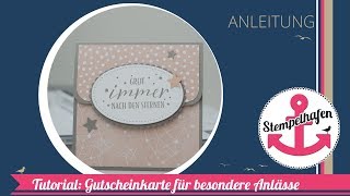 DIY Tutorial  Anleitung Gutscheinkarte basteln  Geld schenken zu Hochzeit und Geburt [upl. by Nelyaw72]