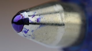 How A Ballpoint Pen Works Close Up [upl. by Harrison]