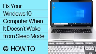 Fix Your Windows 10 Computer When It Doesn’t Wake from Sleep Mode  HP Computers  HP Support [upl. by Andy]