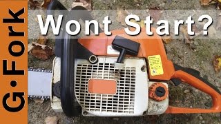 Chainsaw and Gas Trimmer Repair Fix  DIY GardenFork amp TruFuel [upl. by Rehpotsirahc]