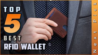 Top 5 Best Rfid Wallets Review in 2024 [upl. by Ylrahc]