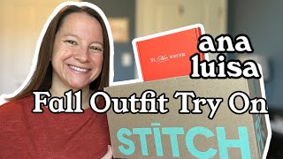 Stitch Fix Try On Review PLUS Ana Luisa Jewelry  Fall Fashion Over 40  October 2024 [upl. by Ahcas332]