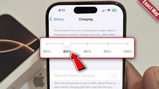 How To Set Charging Limit On iPhone [upl. by Quillan859]