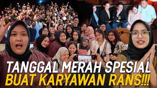 SEMUA KARYAWAN RANS DILIBURIN GABOLEH KERJA SEHARIAN RAFFI NAGITA SEWA BIOSKOP NONTON BRG KARYAWAN [upl. by Neumark746]