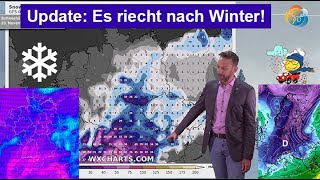 Update Es riecht nach Winter Modelle sehen mittelfristig Schnee amp Frost Viel BerglandSchnee [upl. by Aicelf]