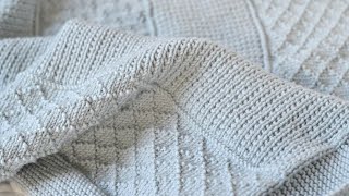 Simple Blanket Knitting Pattern  Pure Hand Knits by Linda Whaley Knit Studio [upl. by Creigh829]