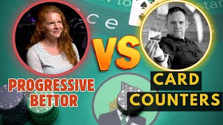 BLACKJACK CHALLENGE Card Counting Vs Progressive Betting [upl. by Alexa]