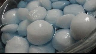 Dry crushing naphthalene balls soaked in kerosene 3 day [upl. by Ackerley]