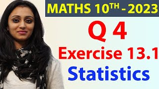 Q 4 Ex 131  Statistics  Chapter 13  Maths Class 10th  NCERT New Syllabus 2023 CBSE [upl. by Asirac]