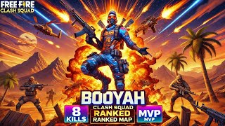 quot🔥 Free Fire CS Ranked OP Gameplay  8 Kills Booyah in Kalahari  MVP Showdown 🔥quot [upl. by Imerej69]