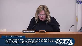 Falmouth Zoning Board of Appeals October 17 2024 [upl. by Latoya871]