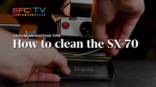 How to clean the Polaroid SX70  Troubleshooting Tips [upl. by Ytnom543]