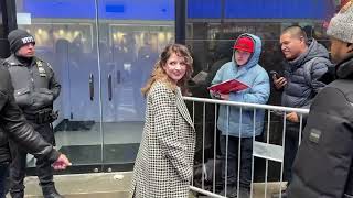 Jackie Evancho stops for fans after performing ‘Behind My Eyes’ at ABC studios jackieevancho [upl. by Hilliard711]