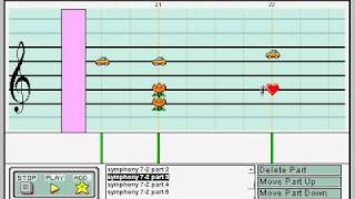 Mario Paint  Beethoven  Symphony 7 Movement 2 [upl. by Eednak]