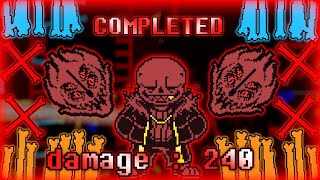 240 damage UNDERFELL SANS fight by NIHEMe [upl. by Edie]