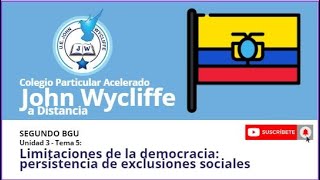 Limitaciones de la Democracia Persistencia de Exclusiones Sociales [upl. by Ozmo]