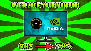 How To Overclock Any Monitor Nvidia Graphics Card [upl. by Ander]