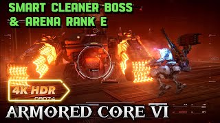 ARMORED CORE VI 4K HDR SMART CLEANER BOSS amp ARENA RANK E [upl. by Willin]