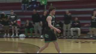 Owensboro Catholic boys basketball takes down Webster Co on the road [upl. by Yrogerg68]